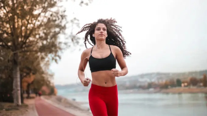 running morning walk